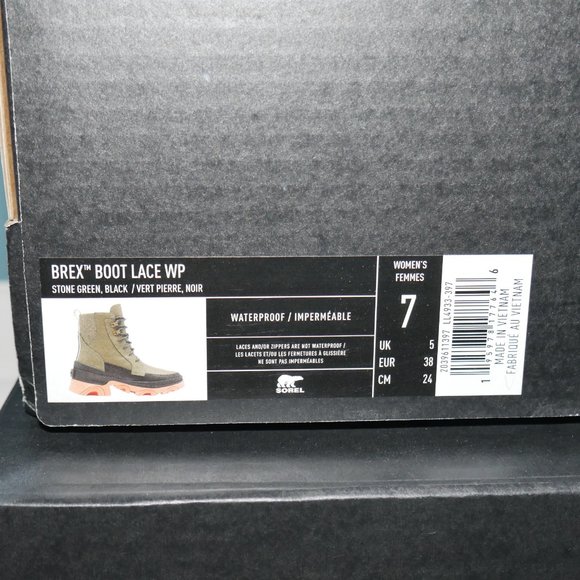 FP Movement x SOREL Brex Lace Boots Womens Size 7-12 Olive Green Statement Wear - Picture 11 of 13